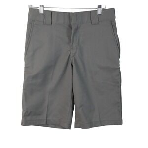 Dickies Mens Work Shorts Size 30 Gray 11" Inseam Utility Chino Multi-Pocket NWT